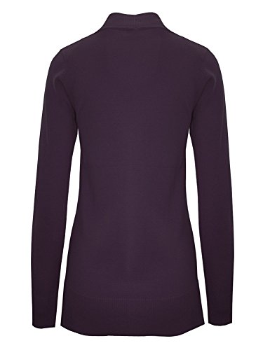 Image of Cielo Women's Solid Basic Open Front Pockets Knit Sweater Cardigan