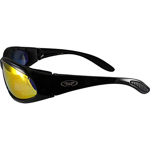 Global Vision Hercules Plus Safety Sunglasses 2 Pair Black Frames G Tech Red Mirror Lenses + Clear Lenses4