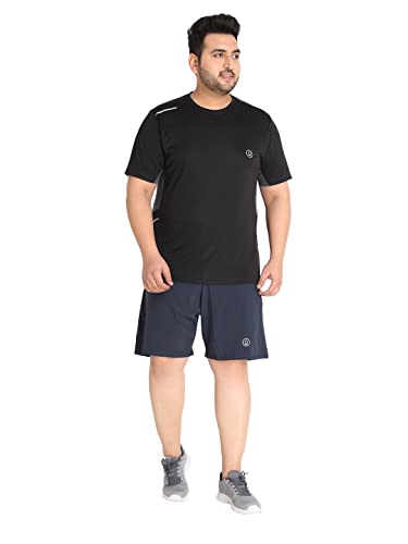 Image of CHKOKKO Men's Polyester Regular Fit Solid Sports T-Shirt