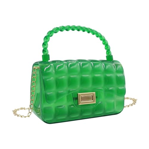 Fashion Candy Color Jelly Crossbody Bag for Women Girls Transparent Cassette Shoulder Handbag Wallet with Top Handle2