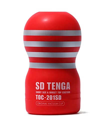 TENGA テンガ 新SD TENGA オリジナル バキュームカップ female ショートタイプの奥突き感 1個 (x 1) 赤 - 画像1