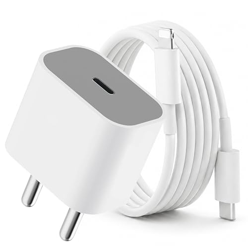 Image of HANYCONY 20w PD 3.0 Charger for iPhone Port to Type C Cable Compatible with iPhone 14 /14Plus /14Pro /14 Pro max13 /13 Pro /13 Pro max /12 /12 Pro /11 /X /X |Original Charging Speed | BIS Certified