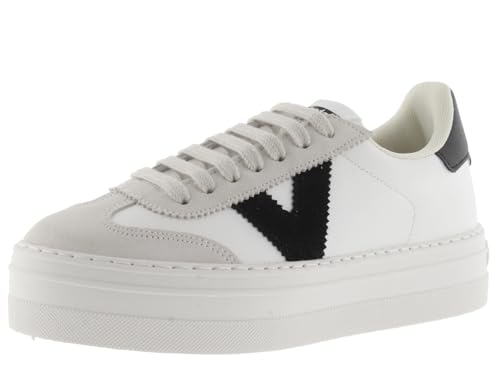 Victoria Barcelona Ciclista Efecto Piel & Serraje, Zapatillas, Negro, 42 EU