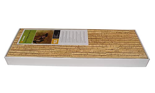Sisal Forna 1/2" (12mm) 12"X36" Uniclic Floating Cork Flooring 17.44 SF/Box, Sustainable, Renewable, Green
