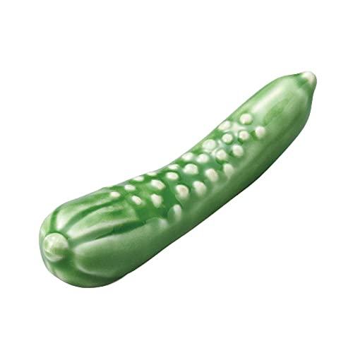 山下工芸(Yamashita kogei) 美濃焼 キュウリグリーン 箸置き 6.9cm 99230