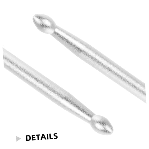 Baquetas TOYANDONA de aleación de aluminio con peso para batería, diseño simple, ideales para principiantes, 1 par miniatura 3