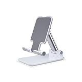 Suporte Para Celular Modelo de Mesa Articulado Ajustável (Branco)