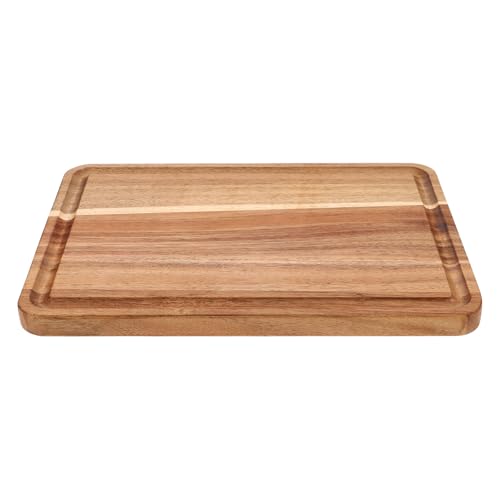 Cabilock Tabla de Cortar de Madera Plato para Servir Pizza Tablas de Corte Brown