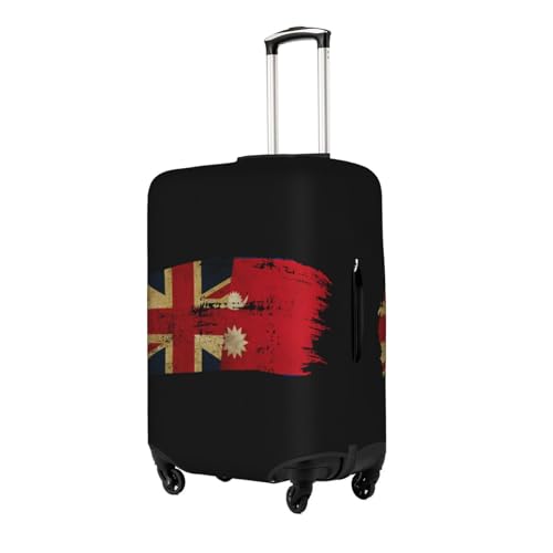 Travel Luggage Cover Nepalese Britain Flag Fashion Washable Baggage Suitcase Protector Fit For Luggage Small2