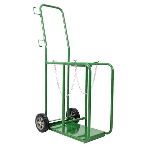 Carretilla para cilindros soldadura 440 lbs con ruedas neumáticas 10 pulg miniatura 1