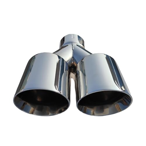 Tuyau d'échappement double sortie 70mm 89mm pour personnalisation auto
