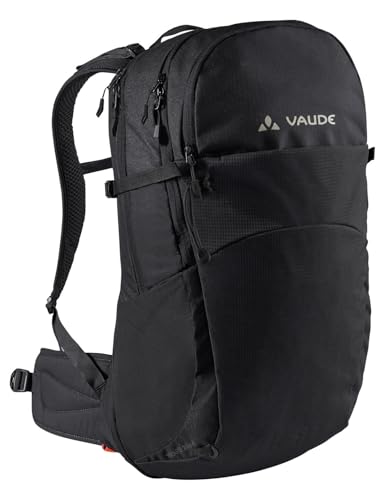 VAUDE Wanderrucksack Wizard Schwarz 24+4, wasserabweisender Rucksack Damen & Herren, komfortabler...
