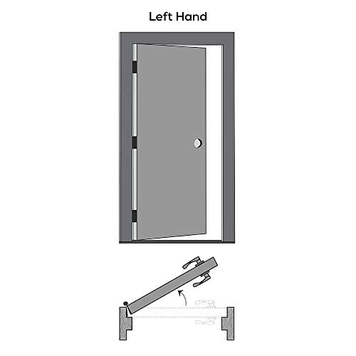 National Door Company, Primed Pine, White Laminated Glass, Interior French Prehung Door, 32\" x 80\", on 4-9/16\" Jamb