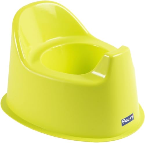 Poupy Vasino Anatomico Arancio per bambini con schienale e ampia seduta, base allargata per una massima sicurezza (Verde)