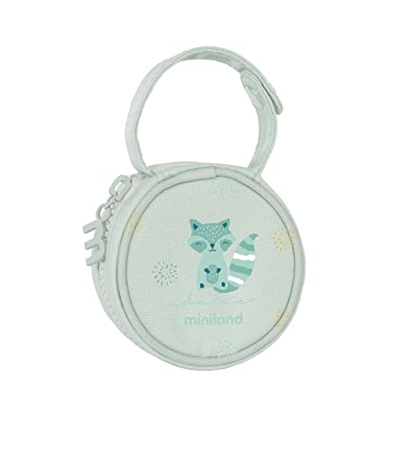 Miniland Pacipocket Mint. Portachupetes impermeable con asa para colgar. Colección Dolce.