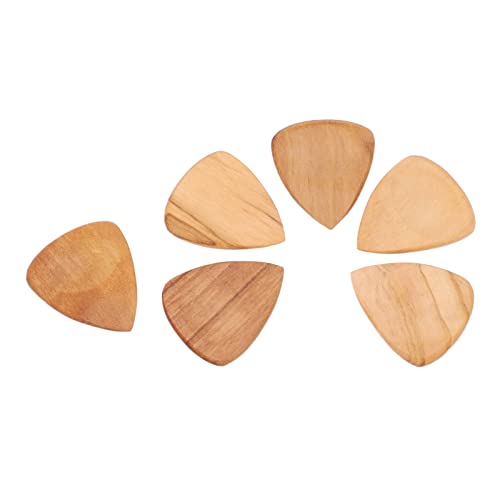 Ukulele-Holz-Plektrum, Daumen geschlitzt Komfortabler Griff Holz-Gitarren-Plektren als Geschenk zum Erlernen von Musikinstrumenten(#1)