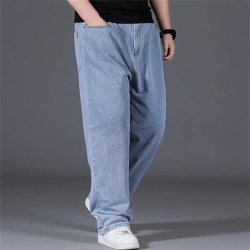 Men's Oversized Baggy Jeans Loose Straight Denim Pants Vintage Streetwear Plus Size Work Trousers3