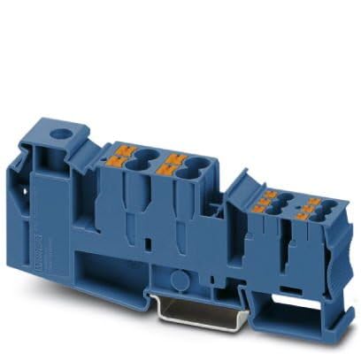 Phoenix Contact PTU 35/4X6/6X2,5 BU 3214081 Potenzialsammelklemme 1.5mm² 50mm² Blau 20St.