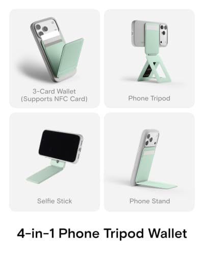 Image of MOFT Snap Phone Tripod Wallet AERA, NFC-Supported Card Holder, iPhone Stand