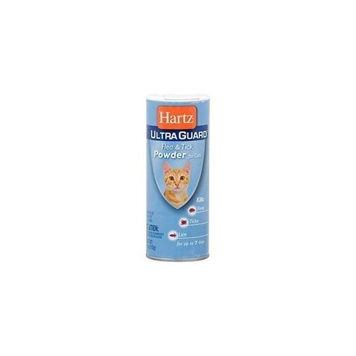 Hartz 1 Flea & Tick Powder For Cats 4 OZ (Pack of 9)