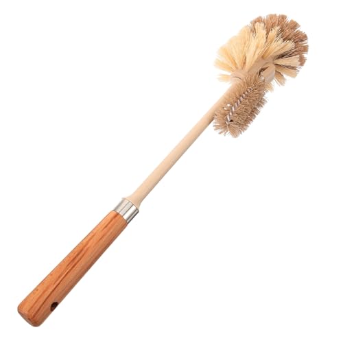 Ipetboom Escobilla de Inodoro con Mango Ergonómico para Baño Cepillo Antiarañazos para Limpieza Eficaz y Almacenamiento Colgante para Hogar Oficina y Hoteles
