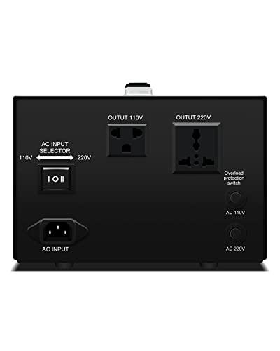 Transformateur step up down 220V 110V robuste en châssis métallique - 3