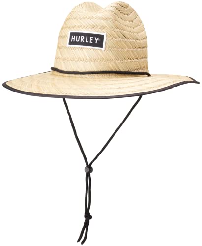 Image of Hurley Men's Straw Hat - Bayside Lifeguard Straw Sun Hat