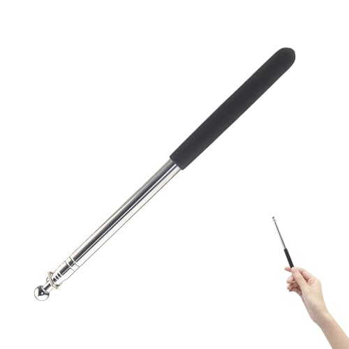 Mât drapeau télescopique portable 1 pièce acier inoxydable noir 1,56 m extensible compact pour activités extérieures bureau randonnée guide exposition...