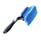 Brosse de lavage de voiture - poils en plastique pour un nettoyage réutilisable sans réserve des pneus, brosse pour moyeu de roue