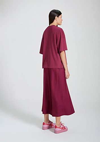 Calça Básica Feminina Cintura Alta Pantacourt - Roxo P