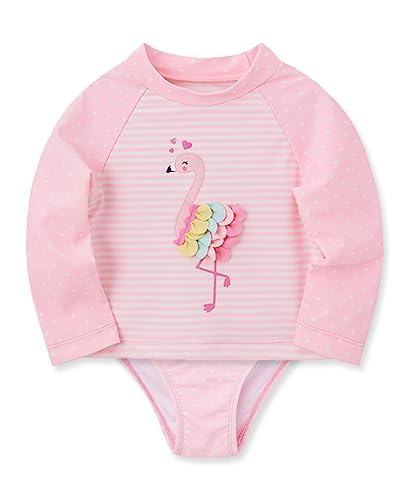 Little Me Baby Girl's Two-Piece Rash Guard Set3