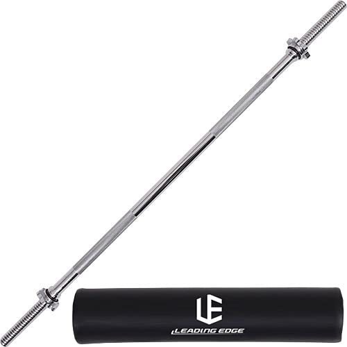 バーベルシャフト 120cm & スクワットパッド バーベル 2点セット LE-BS120/LE-BSP