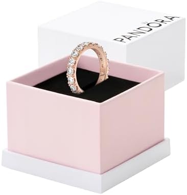 PANDORA Sparkling Row Eternity Ring - Ring for Women - Layering o...