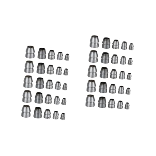 NULYLU 2sets Safety Round Handle Wedges Set of Metal Wedges for Construction Workers Carpenters and DIY Projects 25pcs*2