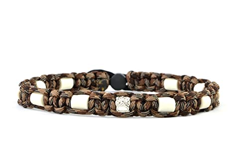 EM-Keramik-Halsband für Hunde & Katzen - Maßanfertigung EM-Band Original US-Paracord (41-50 cm, Camouflage)