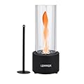 Lummux Tornado Tabletop Fire Pit – Spiral Flame Firepit, Tornado Flame Fireplace Indoor & Outdoor, Bioethanol Fire Cube Desk Fire Pit, Gift for Balcony Home Décor, Compact & Portable