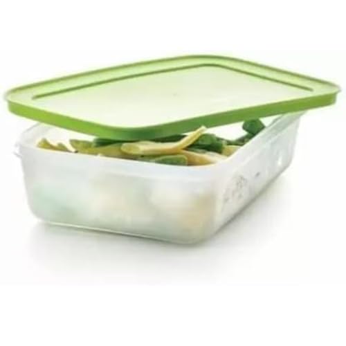 Tupperware Contenitore per congelatore in cristallo di ghiaccio con coperchio (verde)