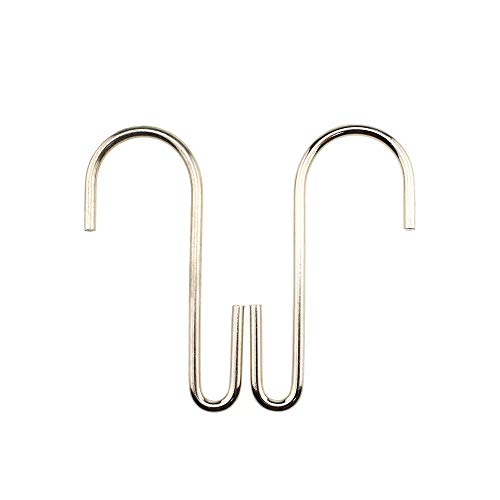 Lqj Pro Large S Hooks Anti-Rust Hang Iron Cast Pots And Pans From Wire Rack Shelf Narrow End Don't Come Off 7 Pack 3.7" Length Solid Metal Hang Tools Kitchenware Belt Handbag In Closet Pantry Garden #TOP4
