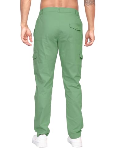 Image of Big Button Mens Regular Fit Casual Cotton Cargo Pant
