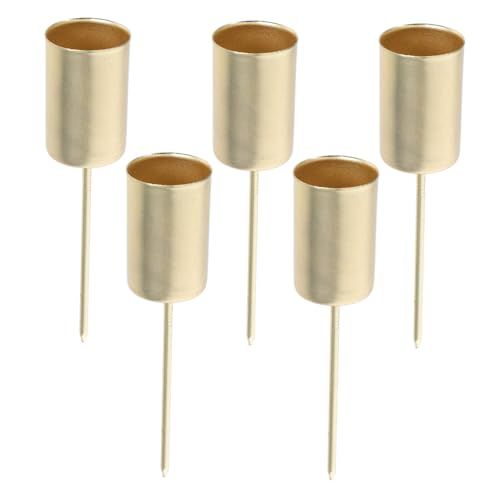 Levemolo 4sets Iron Candle Holder Spike Insert for Taper Candles Perfect for Christmas Decor Party Holders 5pcs*4