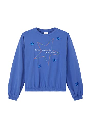 s.Oliver Junior Girl's 10.2.12.12.130.2122079 T-Shirt Langarm, Blue, 164