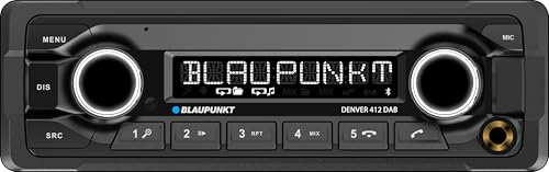 Blaupunkt Denver 412 DAB, 1-DIN Autoradio, DAB+, Bluetooth, Freisprecheinrichtung, USB, Aux-Eingang, Lenkradfernbedienung,...
