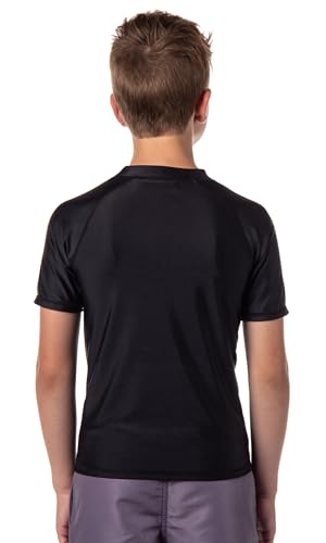 Monster Jam Grave Digger Boys' Short-Sleeve Swimsuit Rashguard Shirt Top Quick Dry3