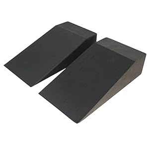 VLFit Yoga Set of 2 Non-Slip Squat Wedge Blocks, Soft Wrist Wedge, EVA Riser Block Colour: Black