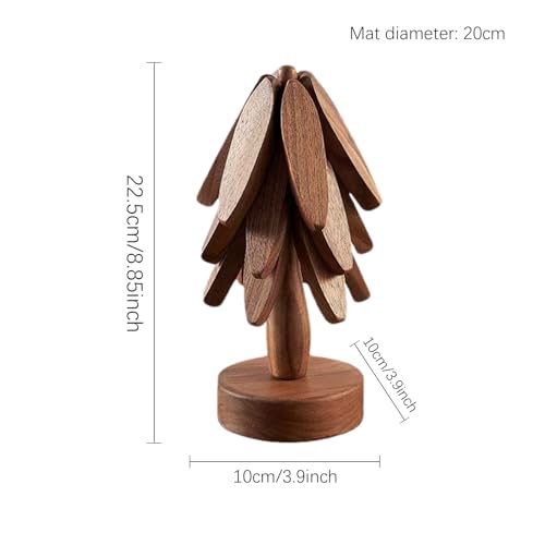 Tapis en bois d'isolation pour table en matière naturelle