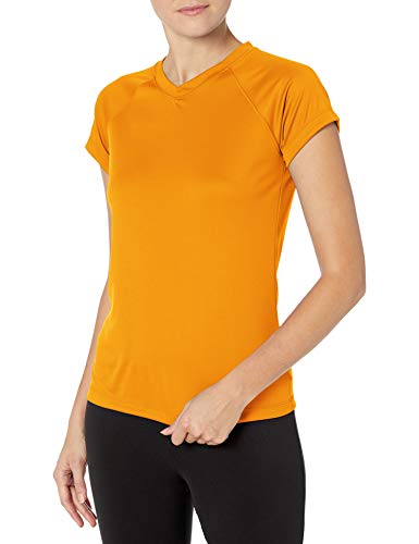 Champion Women's Short Sleeve Double Dry Performance T-Shirt, C Gold, Medium