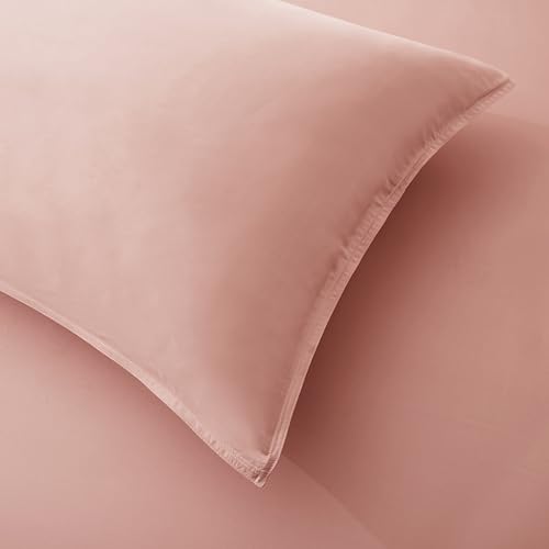 Image of | Queen Envelope Pillowcase Set | 100% Viscose | Organically Grown | Ultra Soft | Cooling | 2pcs [Rose Quartz]
