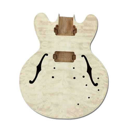 Unfinished Guitar Body Mahogany Fish Scale Veneer Electric Guitar 335 Body Semi Finished Accessories