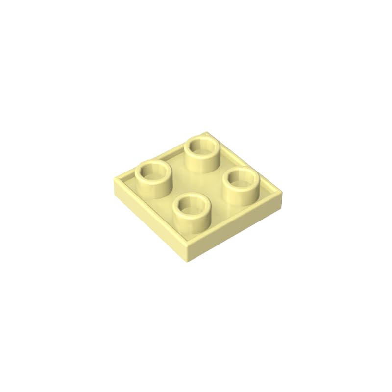 GDS-90248 2x2 Double-Sided Plate MOC Building Blocks, Light yellow, 50 PCS — image 1