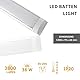 JANDEI - 6 x LED- Slim Feuchtraumleuchte 36W Neutralweiß 4200K, 120 cm, Schutzart IP20, für Innenbereich, 3600 Lumen, Feuchtraumleuchte für Arbeitsbereiche, im Freien, Industriebereiche
